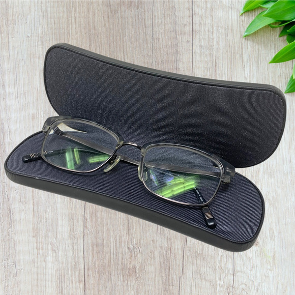 Vintage Matsuda Japan Full Rim Glasses Gunmetal Eyeglasses Frames Only + Case - Picture 1 of 8